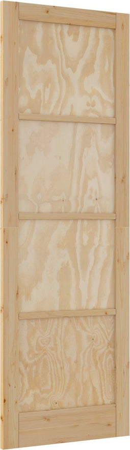 vidaXL - Interne - Deur - 'ORKDAL'78x232x4 - cm - Massief - Grenenhout