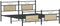 vidaXL - Bedframe - zonder - matras - hout - sonoma - eikenkleurig - 140x200 - cm