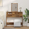 vidaXL - Kaptafel - met - Lades - van - Oud - Hout - 100x41x140 - cm