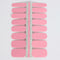 LAUED Nagelstickers - Nail Wraps - 16 Extreem Dunne Nagellak Stickers - Manicure Nail Art Folie - Pink Martini