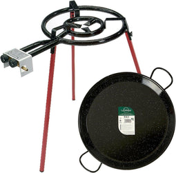 Gasbrander voor Paellapan Ø 46 cm Set Metaal (4 Stuks)