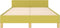 vidaXL - Bedframe - zonder - matras - 120x200 - cm - stof - groen