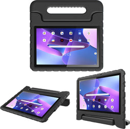 imoshion Tablet Hoes Kinderen - Geschikt voor Lenovo Tab M10 (3rd gen) - Kidsproof Backcover met handvat - Zwart