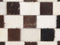 KAYABEY - Patchwork vloerkleed - Lichtbeige - 140 x 200 cm - Koeienhuid