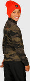 Brunotti Stewart-JR - Fleece - Camouflage met kinbescherming - Grijs - Maat 176