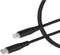 Mobiparts Wall Charger Dual USB-C/USB-A with Lightning Kabel - Zwart