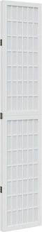 vidaXL - Kamerscherm - met - 3 - panelen - massief - paulowniahout - wit