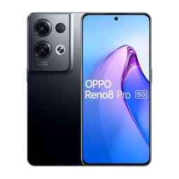 Oppo Reno 8 Pro - Zwart - 256 GB - Fysieke simkaart