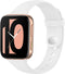 iMoshion Bandje Geschikt voor Oppo Watch 46 mm - iMoshion Siliconen band zilver knoopje - Wit