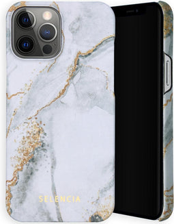 Selencia Hoesje Geschikt voor iPhone 13 Pro Max Hoesje - Selencia Maya Fashion Backcover - grijs