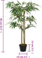 vidaXL - Kunstplant - bamboe - 380 - bladeren - 80 - cm - groen