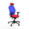 Piqueras y Crespo 2D036G2 - Bureaustoel - Verstelbare hoogte en hoofdsteun - Rood