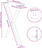 vidaXL - Eettafelpoten - 2 - st - X-vormig - 80x(72-73) - cm - staal - wit