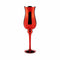 Kaarshouder Kristal Rood 13,5 x 4,5 x 13,5 cm (6 Stuks)