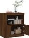 vidaXL - Dressoir - met - LED-verlichting - 60,5x37x67 - cm - bruin - eikenkleur