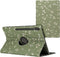 imoshion Tablet Hoes - Geschikt voor Samsung Galaxy Tab S9 11.0 inch Ultra / Galaxy Tab S10 Ultra - 360° Draaibare Design Bookcase 3 inkepingen - Green Flowers