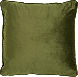 Dutch Decor FINN - Sierkussen 45x45 cm - velvet - effen kleur - Chive - groen - Inclusief binnenkussen