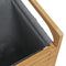 vidaXL - Wasmand - met - grijze - zak - 32x30x36,5 - cm - bamboe