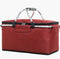 Ceruzo Koelmand Rood - Opvouwbare Picknickmand - 40 x 23 x 20 cm