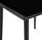 vidaXL - Tuintafel - 140x70x74 - cm - staal - en - glas - zwart