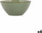 Kom Bidasoa Ikonic Keramisch Groen (15,8 x 15 x 7 cm) (Pack 6x)