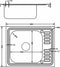 vidaXL - Gootsteen - met - afvoerset - 600x500x155 - mm - roestvrij - staal - zilver