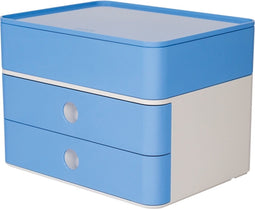 HAN smart-box plus - ALLISON - 2 lades + box - wit/lichtblauw - HA-1100-84