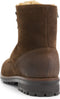 Travelin' Hosio - Heren Veterboots - Lammy wollen voering - Cognac bruin suede leer