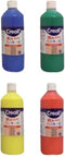 Plakkaatverf creall basic geel 500ml | Fles a 500 milliliter | 6 stuks