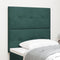 vidaXL - Hoofdbord - met - knopen - Donkergroen - 80 - cm - van - Fluweel