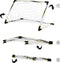 CB TOYS Opvouwbaar doel met 1 bal - 1 handmatige opblaasinrichting - 4 pinnen en 1 net (90 x 59 x 59 cm) -
