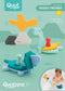 Quut Puzzle Friends Dino World badspeelgoed/puzzel - Vanaf 10 maanden - Multi