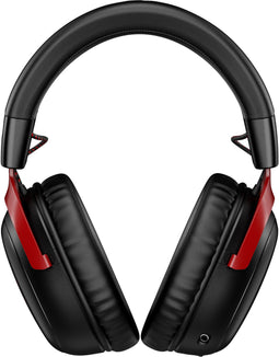 HyperX Cloud III Wireless - Draadloze Gaming Headset - 120 uur batterijduur - Zwart/Rood