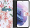 iMoshion Hoesje Geschikt voor Samsung Galaxy S21 Plus Hoesje Met Pasjeshouder - iMoshion Design Softcase Bookcase - Meerkleurig / Blossom Watercolor