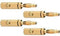 Oehlbach Banana B3 Pin - Banaanstekkers voor luidsprekerkabels - 24-kt. verguld - Goud (4 stuks)