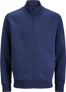 Jack & Jones Jprbluwills - Sweat Zip High Neck - Maat XL - Pegaent Blue
