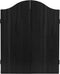 Longfield Darts - Houten Cabinet - Dartbord met 6 Steeltip Pijlen en Whiteboard - Zwart Hout Fineer