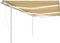 vidaXL - Luifel - automatisch - met - LED - en - windsensor - 6x3 - m - geel - en - wit
