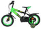 Strike Groene Kinderfahrrad | 3,5-5 jaar | 14 inch wielen | 2 Handbremsen | Zijwieltjes | Kettenschutz & Pedalreflektoren | Verstellbaar zadel | Cadeau voor jongens