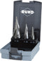 RUKO 101026RO - Getrapteboorset 3-delig 4 - 12 mm 4 - 20 mm 4 - 30 mm HSS - 3 vlakken schacht (1 set)