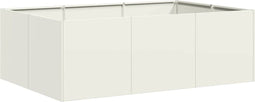 vidaXL - Plantenbak - 120x80x40 - cm - staal - wit