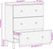 vidaXL - Bijzetkast - 60x33x75 - cm - massief - mangohout