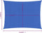 vidaXL - Zonnezeil - 160 - g/m² - rechthoekig - 5x6 - m - HDPE - blauw