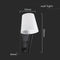 V-TAC VT-88062-B - LED Bedlamp - 2W 60 Lumen 3000K met 2x USB/USB-C - Zwart
