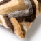 Dutch Decor KEE - Sierkussen 45x45 cm - fluffy - met zigzagstrepen – Chocolate Martini - multicolour - Inclusief binnenkussen