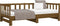 vidaXL - Slaapbank - uitschuifbaar - grenenhout - honingbruin - 2x(90x190) - cm