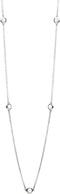 Casa Jewelry Collier Pom White - Collier 90cm - Parelmoer - Zilver - Wit