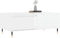 vidaXL - Salontafel - 90x50x36,5 - cm - bewerkt - hout - hoogglans - wit