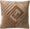 Dutch Decor PHILLY - Kussenhoes velvet 45x45 cm - Cobble Stone - beige - met rits