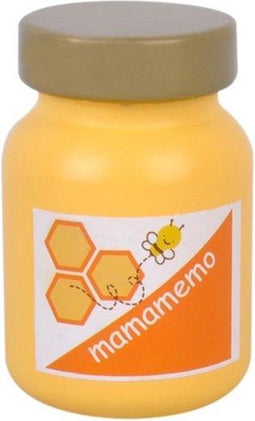 Mamamemo Pot Honing Hout 6 Cm Geel
